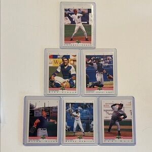 Lot of 6 1992 Classic Best Cards - Chipper Jones, Pizza, Manny Ramirez, Giles +